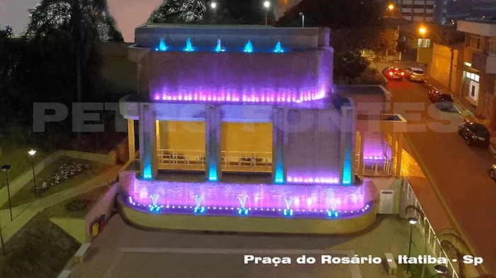 Cascatas Artificiais e Cortinas de Água Praça do Rosário - Itatiba - Sp 9